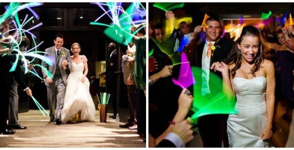 Glow Sticks at Wedding