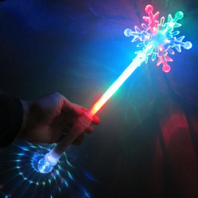 LED Snowflake Wand