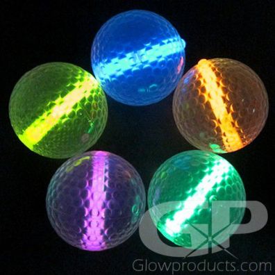 Glowing Golf Balls